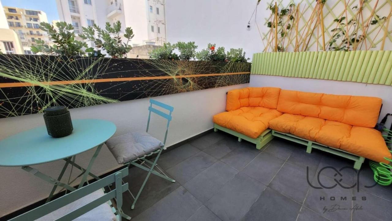 Modern - 50 M From Sea - Free Wi-Fi - Super Cool - Terrace - Fully Air-Conditioned San Pawl il-Baħar Eksteriør billede